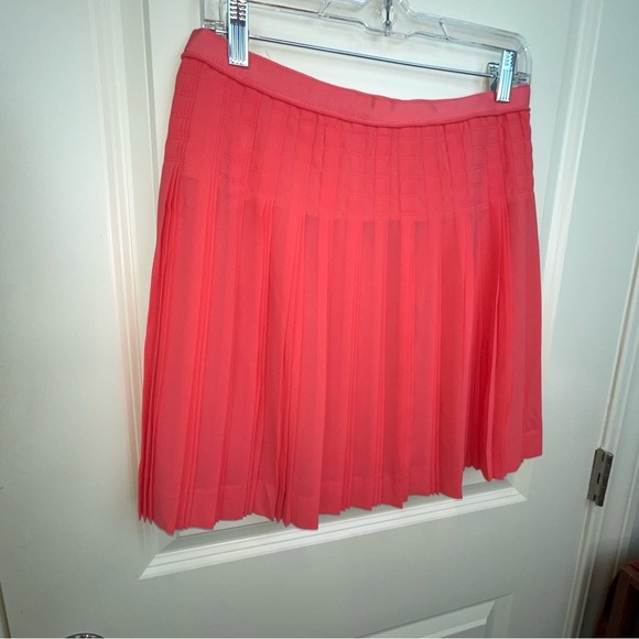 J Crew Coral Pleated Mini Skirt C5625 - Picture 6 of 16